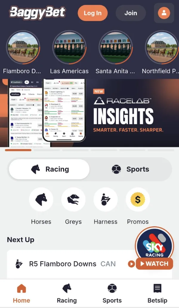 BaggyBet mobile