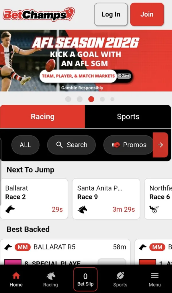 BetChamps mobile