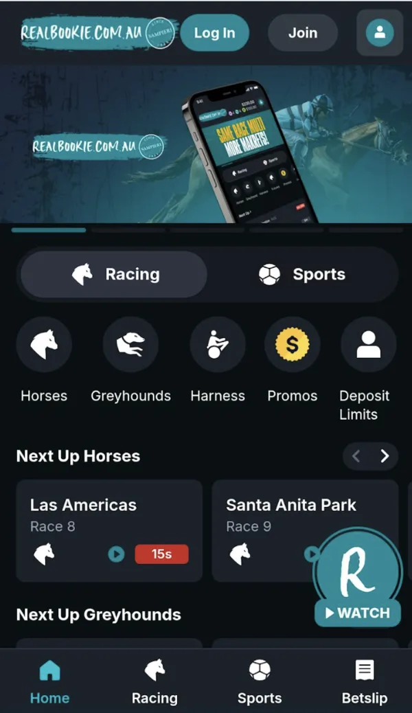 Realbookie mobile