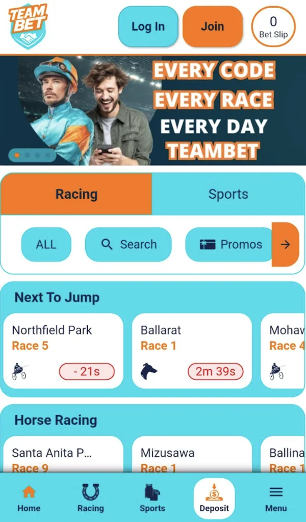 Teambet mobile